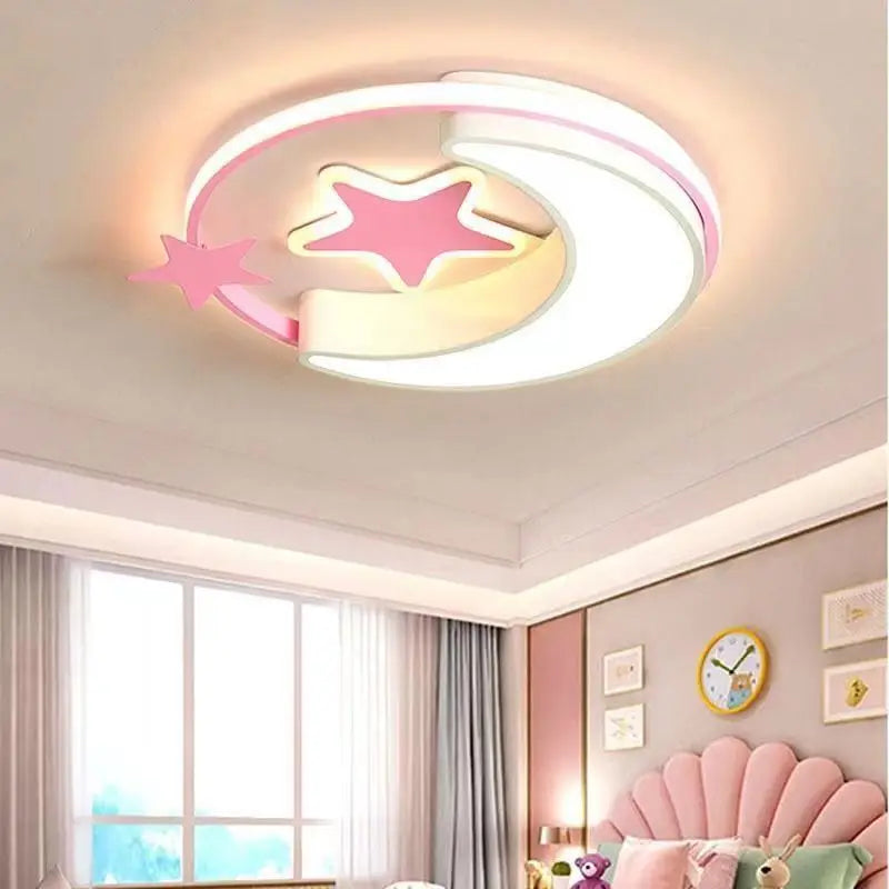 Children Lighting - Moon Star Led Ceiling Light Fixture For Kid Room Bedroom SW-36210234 - SWEET-LIGHTS