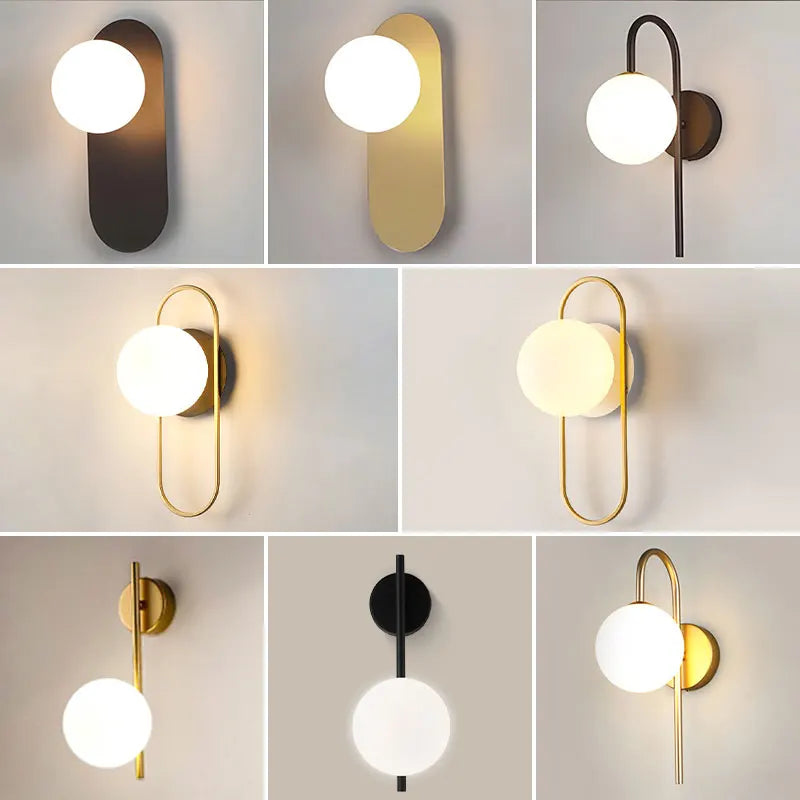 Wall Light - Interior LED Wall Lamps with G9 Bulb Black Gold SW-36210345 - SWEET-LIGHTS