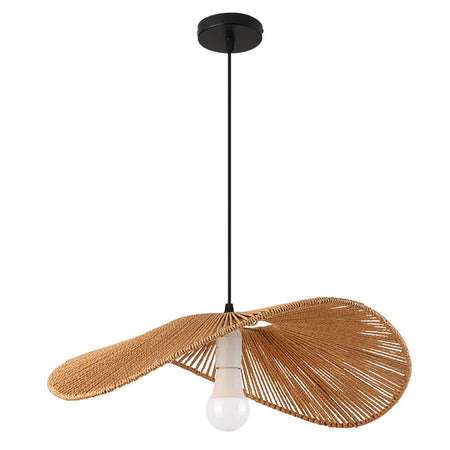 Pendant Light - Boho Rattan Pendant Light Fixture Vintage Farmhouse E27 Hand Woven Hemp Rope Hanging Chandelier SW-36210739 - SWEET-LIGHTS