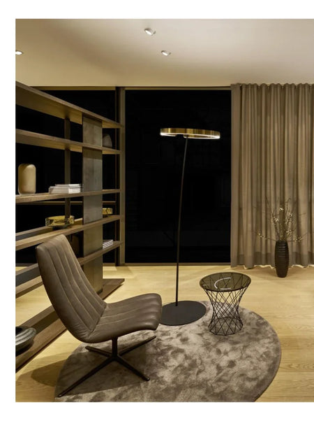 Floor Lamp - Italian Arc Gold Black LED Fishing Ring Light SW-36210829 - SWEET-LIGHTS