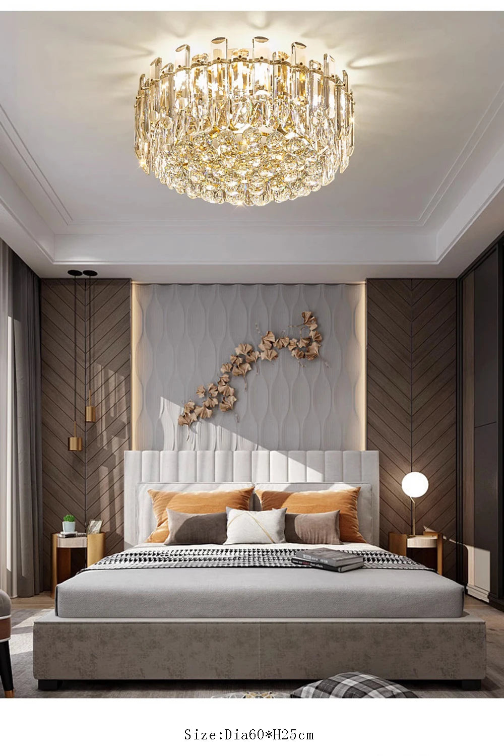 Chandelier - Modern Luxury Clear Amber Crystal Ceiling Lamp Elegant LED Lighting SW-36210234 - SWEET-LIGHTS