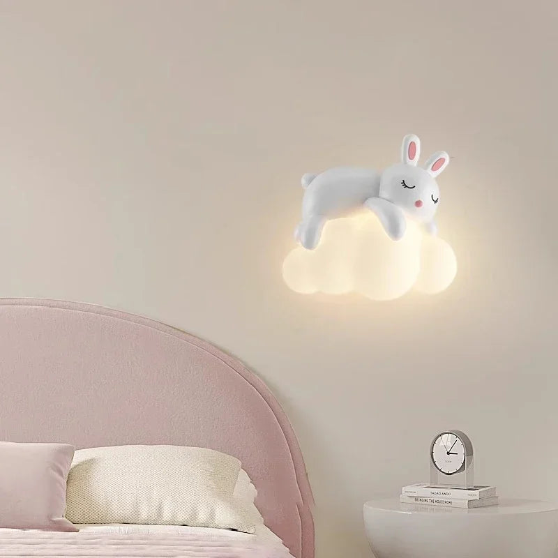 Children Lighting - White Clouds Bear Wall Lamps LED Children's Room Lamp Modern Warm Decor SW-36210345 - SWEET-LIGHTS