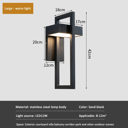 Outdoor Light - LED Wall Lamp E27 Simple Decorative Fixture SW-36210378 - SWEET-LIGHTS