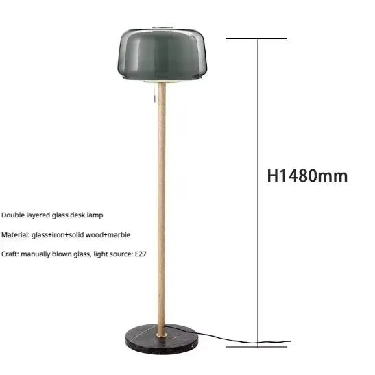 Floor Lamp - New Nordic Modern LED Minimalist Wooden Glass SW-36210347 - SWEET-LIGHTS