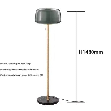 Floor Lamp - New Nordic Modern LED Minimalist Wooden Glass SW-36210347 - SWEET-LIGHTS
