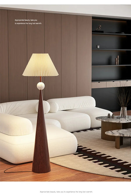 Floor Lamp - Japanese Designer Wabi-sabi Minimalist Cloth Cover Art Stand Lights Living Room Bedroom SW-36210789 - SWEET-LIGHTS