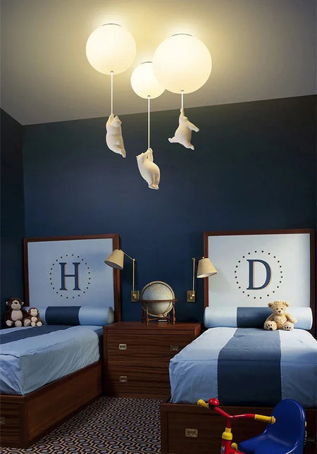Children Lighting - Designer Polar Bear Pendant Chandelier LED Lamp SW-36210123 - SWEET-LIGHTS