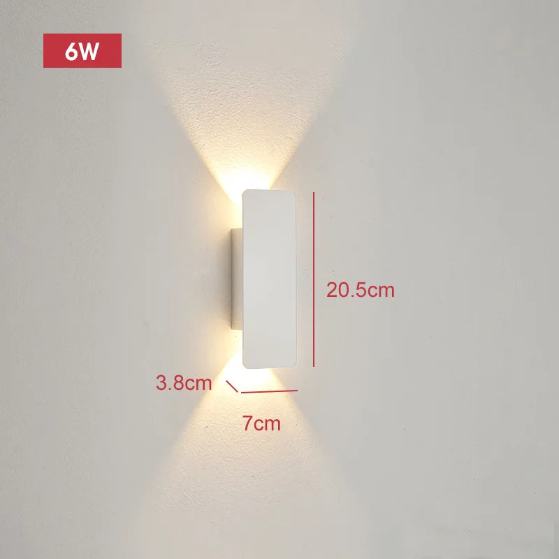 Outdoor Light - Waterproof Aluminum Wall Lamp 18W LED Black SW-36210578 - SWEET-LIGHTS