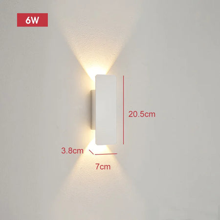 Outdoor Light - Waterproof Aluminum Wall Lamp 18W LED Black SW-36210578 - SWEET-LIGHTS