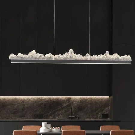 Pendant Light - Italian Minimalist Iceberg Chandeliers Modern Luxury Long Strip Hanging Lights for Bedroom Dining Room Kitchen Island Led Lamp SW-36210123 - SWEET-LIGHTS