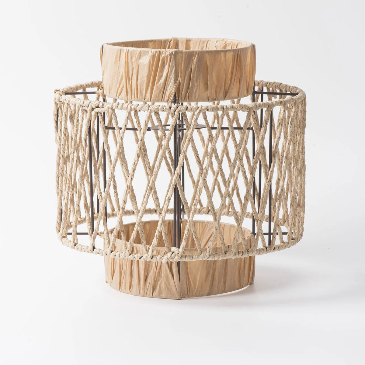 Lampshade - Retro Pendant Lamp Hand Woven Paper Rope SW-36210467 - SWEET-LIGHTS