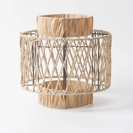 Lampshade - Retro Pendant Lamp Hand Woven Paper Rope SW-36210467 - SWEET-LIGHTS