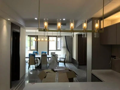 Pendant Light - Retro American Chrome Black Gold LED Chandelier Lighting Fixtures For Foyer SW-36210458 - SWEET-LIGHTS