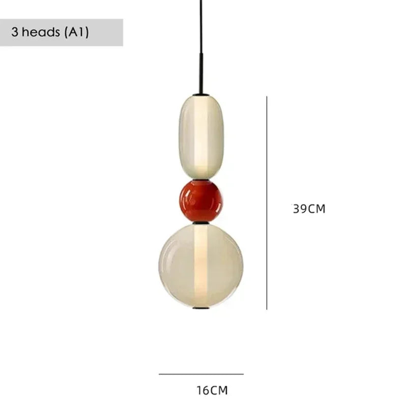 Pendant Light - Modern Candy Glass Italian Hanging Lamp for Loft Kitchen and Restaurant Decor SW-36210345 - SWEET-LIGHTS