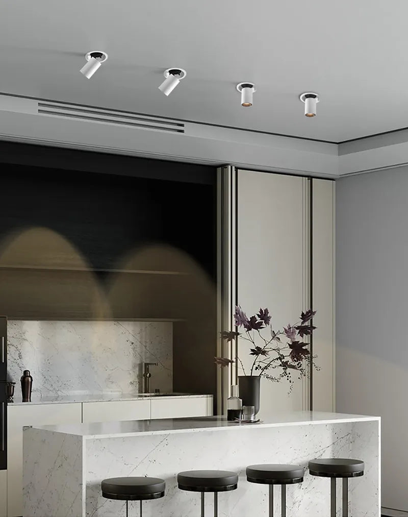 Spotlight - 1Pcs NEW Style LED Aluminum Recessed Rotating Downlight 9W12W15W18W20W24W Epistar Chip COB Ceiling Lamp AC85-265V SW-36210357 - SWEET-LIGHTS