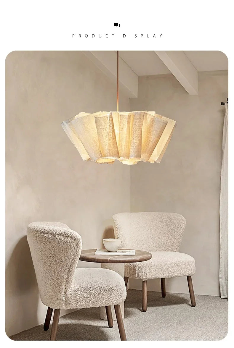 Pendant Light - Nordic Vintage Fabric Chandelier Indoor Lighting Restaurant Loft Bedroom Bedside Fixtures SW-36210983 - SWEET-LIGHTS