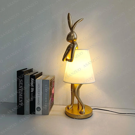 Table Lamp - Vintage Bathing Rabbit Design Resin Hare Lamp SW-36210345 - SWEET-LIGHTS