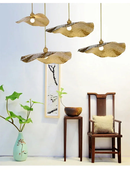 Pendant Light - New Chinese Lotus Leaf Chandelier for Kitchen Bar SW-36210458 - SWEET-LIGHTS