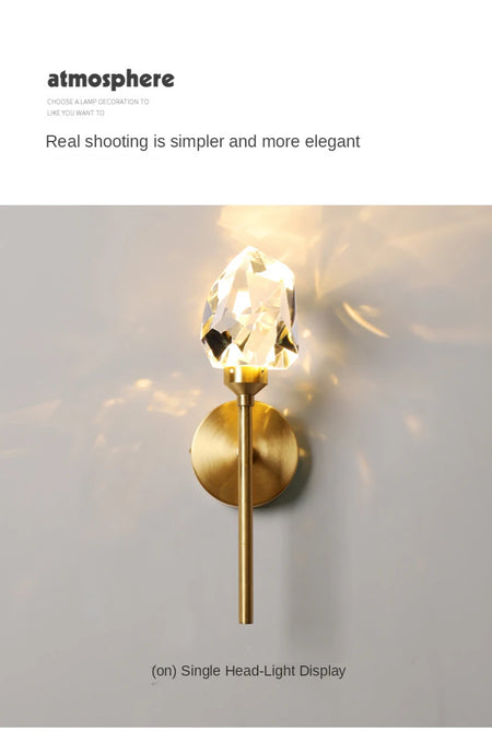 Wall Light - Modern Led Wall Lighting for Bedroom Living Room Hotel Sconce Crystal Luxury Gold SW-36210347 - SWEET-LIGHTS