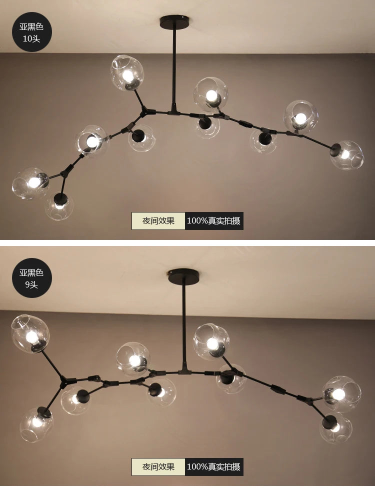Pendant Light - Italy Designer Magic Bean Ceiling Chandelier Multi Color Glass Lampshade LED Lighting SW-36210458 - SWEET-LIGHTS