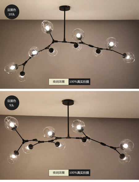 Pendant Light - Italy Designer Magic Bean Ceiling Chandelier Multi Color Glass Lampshade LED Lighting SW-36210458 - SWEET-LIGHTS