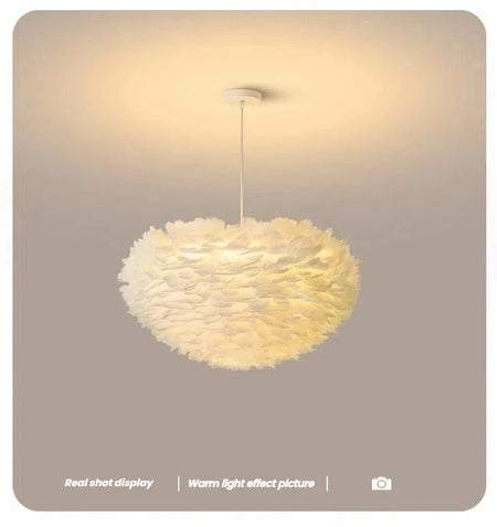 Pendant Light - Feather Nordic LED Chandelier for Living Room and Girl's Room Decor SW-36210578 - SWEET-LIGHTS