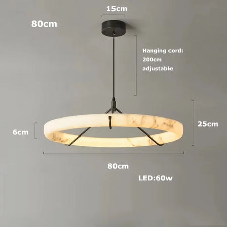 Pendant Light - LED Dimmable Natural Marble Chandelier SW-36210497 - SWEET-LIGHTS