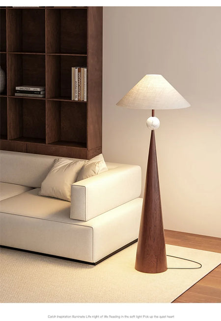 Floor Lamp - Japanese Designer Wabi-sabi Minimalist Cloth Cover Art Stand Lights Living Room Bedroom SW-36210789 - SWEET-LIGHTS