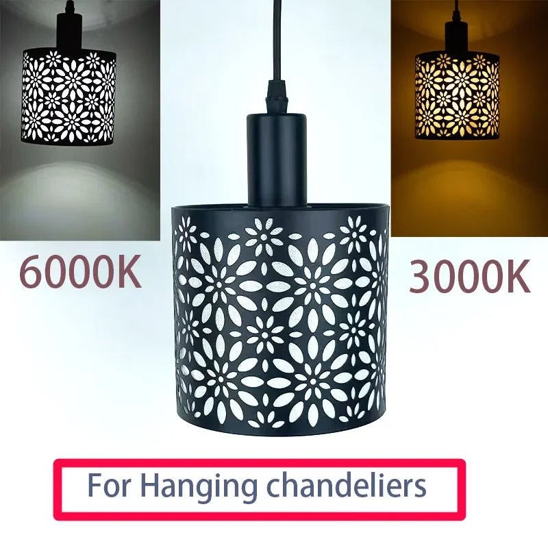 Lampshade - 150mm Modern Cylinder Metal Lampshade with Cutout Design SW-36210457 - SWEET-LIGHTS