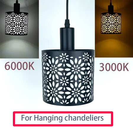 Lampshade - 150mm Modern Cylinder Metal Lampshade with Cutout Design SW-36210457 - SWEET-LIGHTS