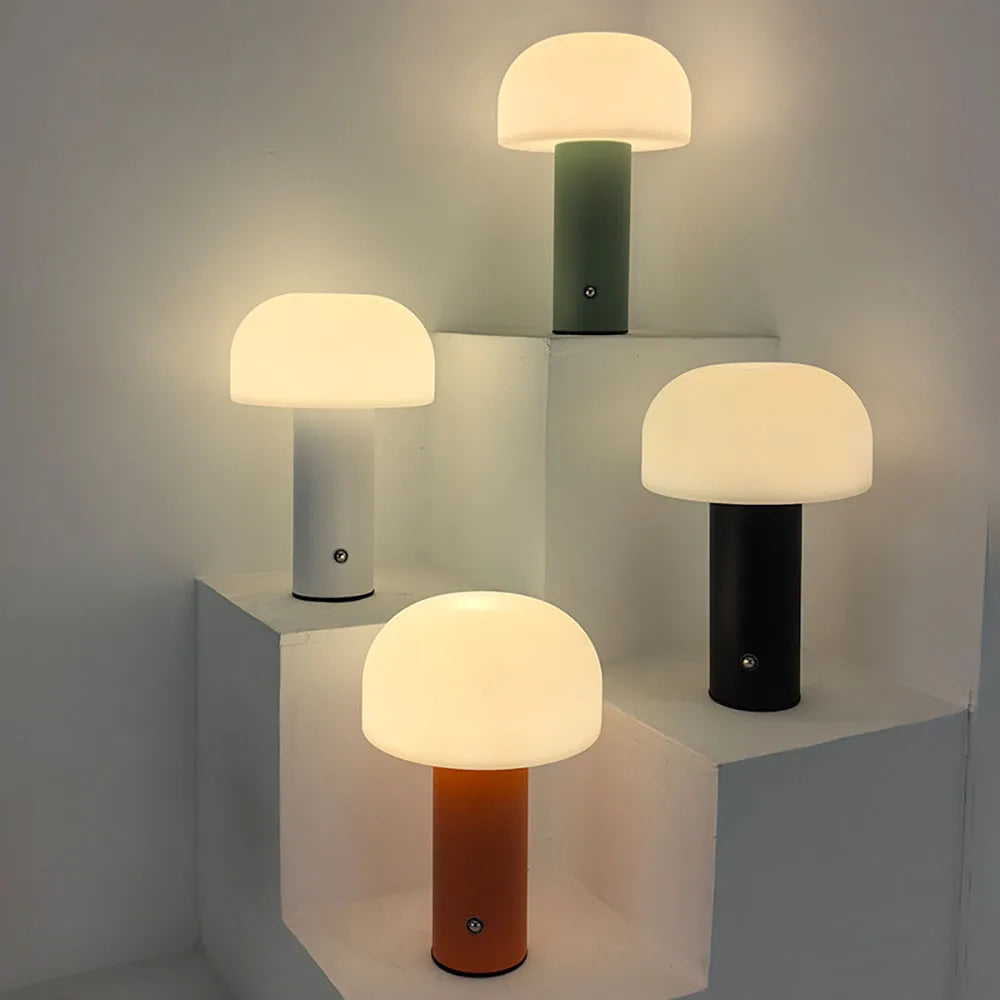 Table Lamp - New Mushroom Lamp LED Charging 3-Colored Dimming SW-36210234 - SWEET-LIGHTS