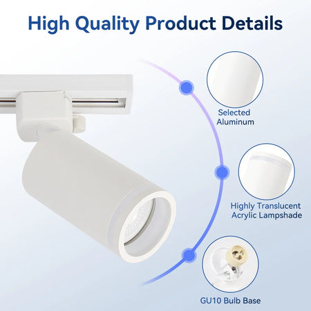 Spotlight - Led GU10 Track Light Rail Ceiling Spot Fixture SW-36210897 - SWEET-LIGHTS