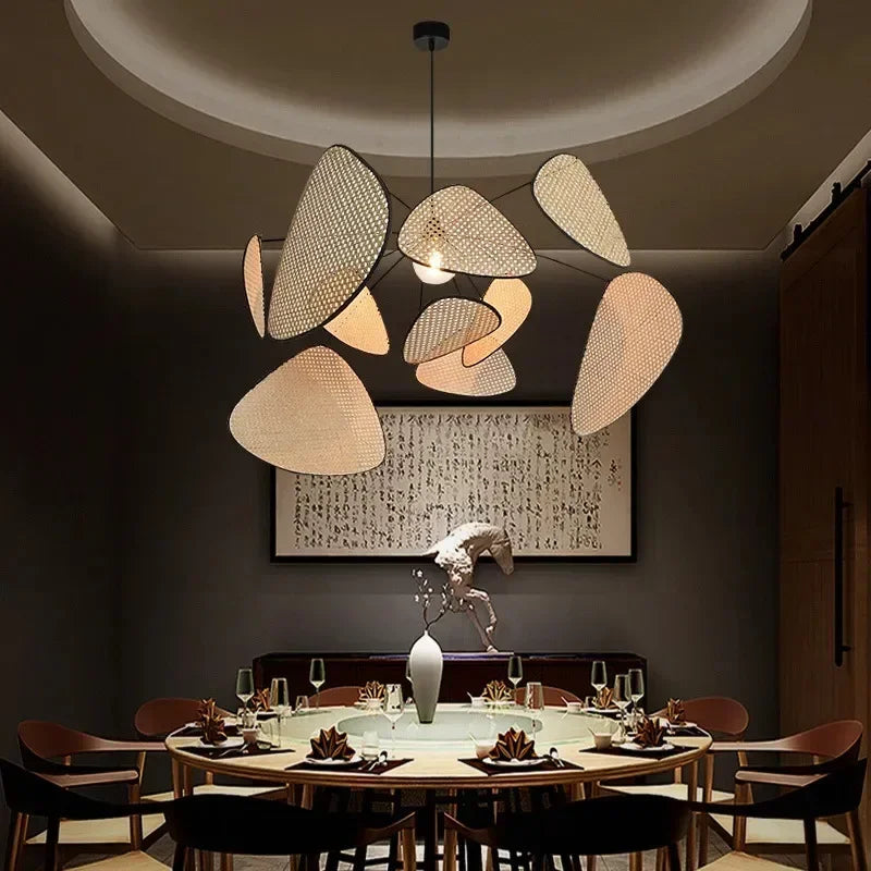Pendant Light - Modern Living Room Led Rattan Chandelier Home Decor SW-36210789 - SWEET-LIGHTS