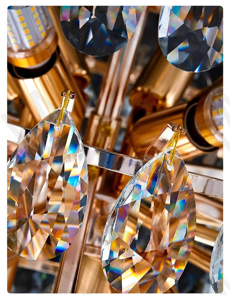 Chandelier - Luxury Crystal Big Chandeliers for Living Room Decor Modern Art Designer Luminaire Hight Ceiling Pendant Home Lamps Hall SW-36210927 - SWEET-LIGHTS