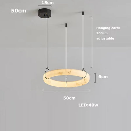 Pendant Light - LED Dimmable Natural Marble Chandelier SW-36210497 - SWEET-LIGHTS