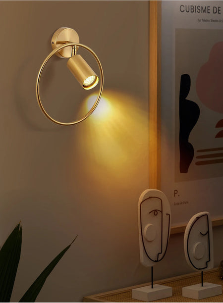 Wall Light - Modern LED Circular Electroplating Spotlight For Bedroom Living Room SW-36210345 - SWEET-LIGHTS