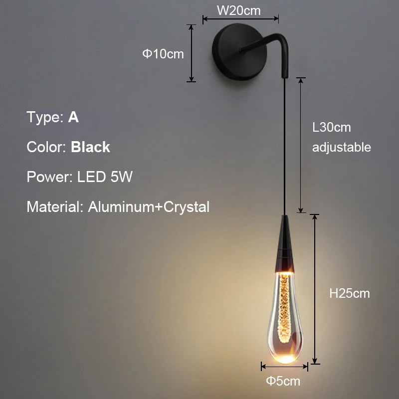 Pendant Light - Modern Bubble Crystal Indoor Hanging Lamp For Dining Room Bedroom Cafe SW-36210003 - SWEET-LIGHTS