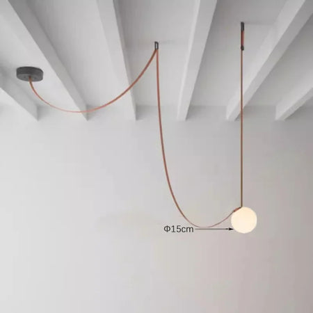 Pendant Light - Nordic Leather Chandelier LED Lamps for Duplex SW-36210345 - SWEET-LIGHTS