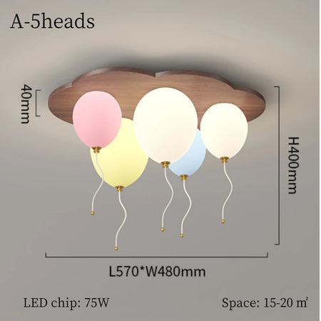 Children Lighting - Modern Balloon LED Ceiling Light for Kids Room SW-36210578 - SWEET-LIGHTS