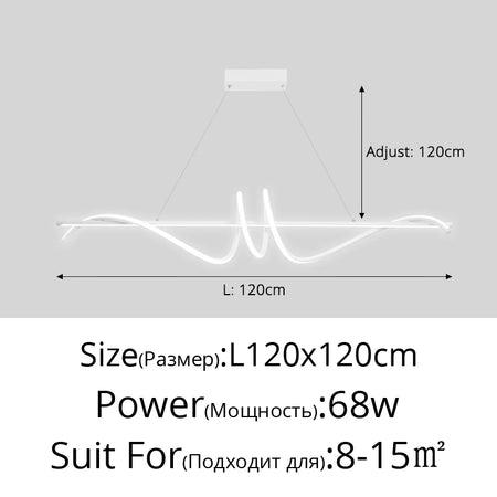 Pendant Light - Modern LED Living Room Hanging Lamp for Dining Table Kitchen Office Home Decor Minimalist SW-36210347 - SWEET-LIGHTS