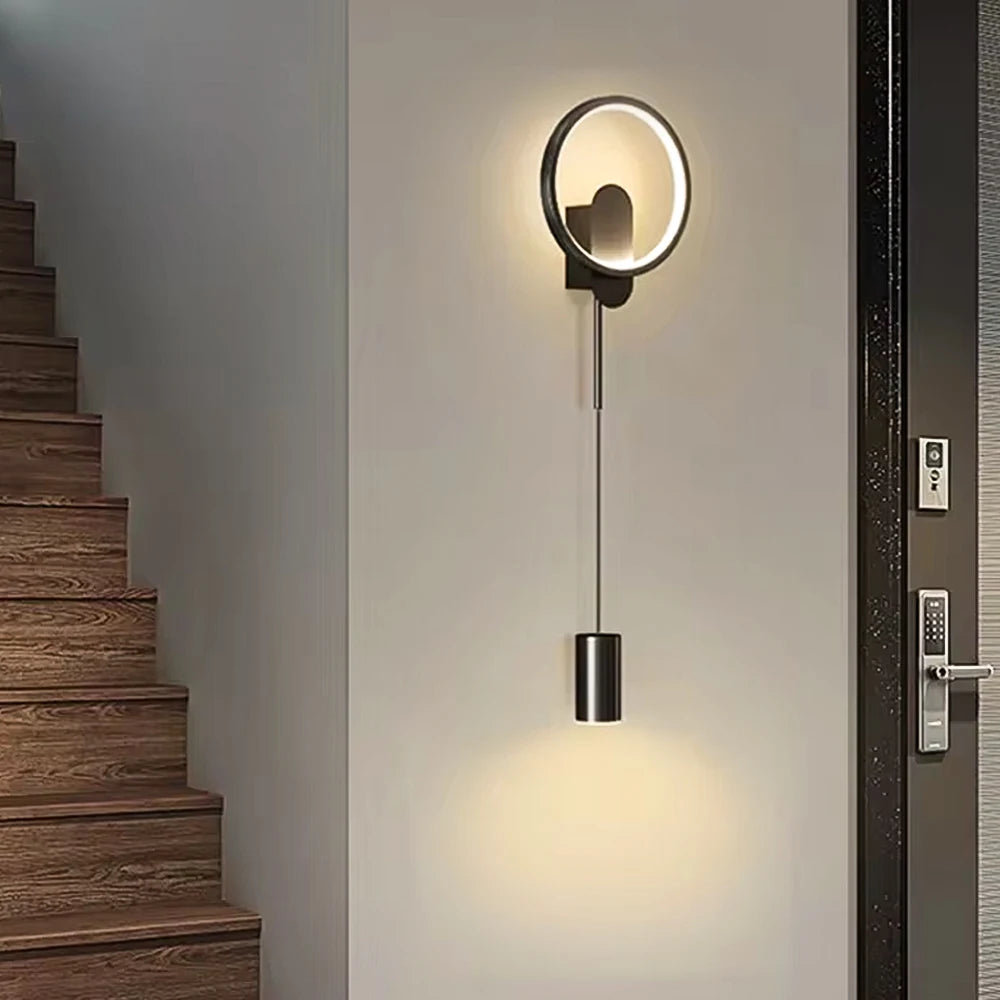 Wall Light - LED Wall Lamp Hallway Aisle Bedroom Sconce Modern Black Gold Fixture SW-36210348 - SWEET-LIGHTS