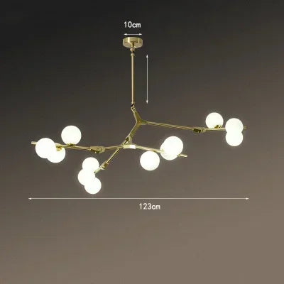 Pendant Light - Modern Tree Branches LED Chandelier with Glass Balls for Living Room and Dining Room SW-36210457 - SWEET-LIGHTS