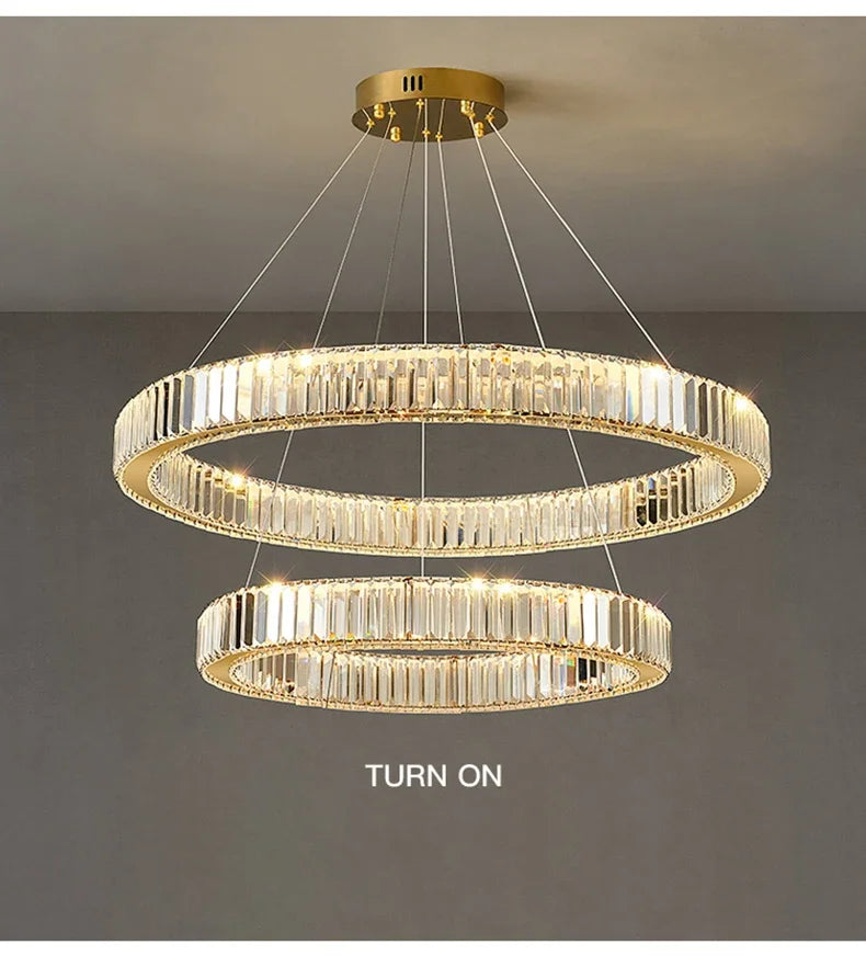 Pendant Light - Led Luxury Crystal Ceiling Pendant Lamp for Living Room and Dining SW-36210347 - SWEET-LIGHTS