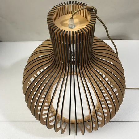 Pendant Light - Wood Bird Cage Lamp for Kitchen Island SW-36210458 - SWEET-LIGHTS