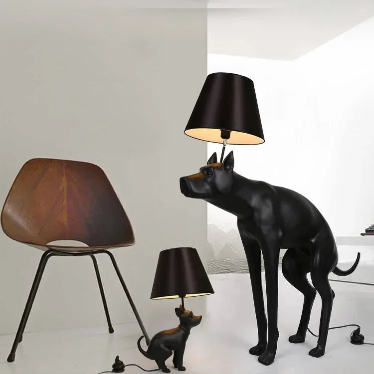 Floor Lamp - Resin Big Dog Cloth Cover Nordic Design SW-36210567 - SWEET-LIGHTS