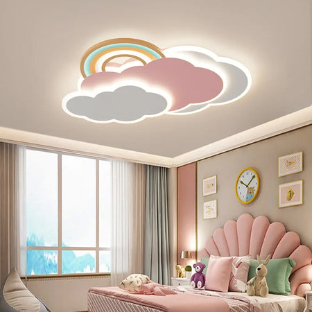 Children Lighting - Rainbow Cloud Ceiling Lights for Pink Girl Bedroom SW-36210348 - SWEET-LIGHTS