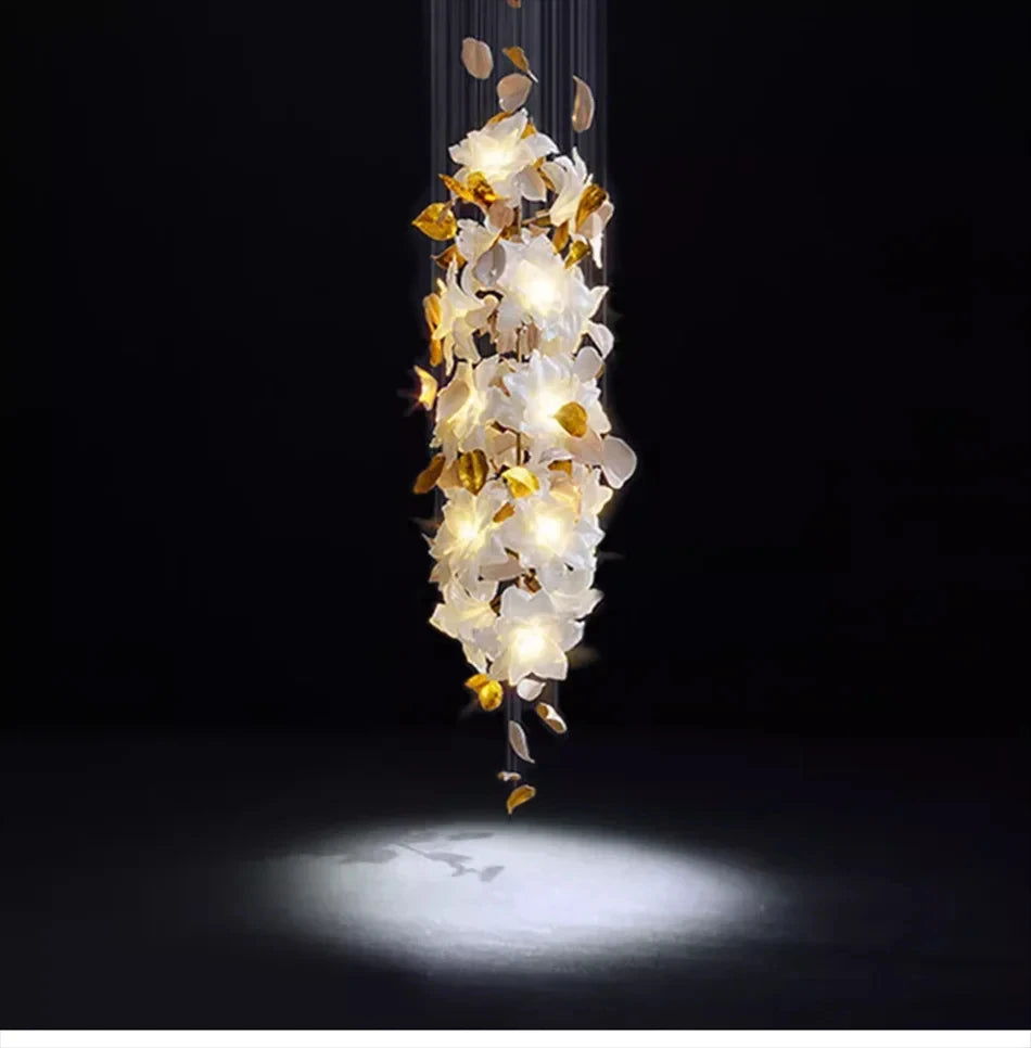 Chandelier - Loft Hanging Crystal Pendant Light for Modern Luxury Hotel Lobby Living Room SW-36210578 - SWEET-LIGHTS