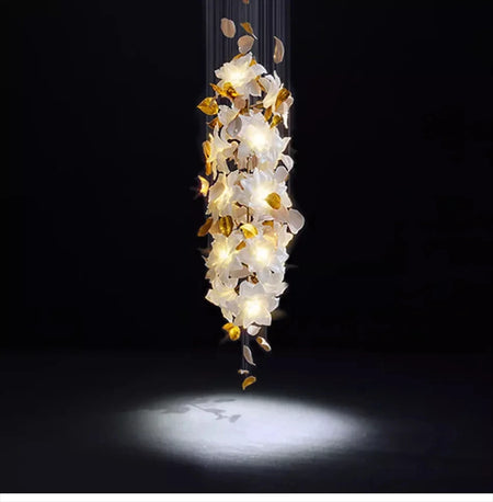 Chandelier - Loft Hanging Crystal Pendant Light for Modern Luxury Hotel Lobby Living Room SW-36210578 - SWEET-LIGHTS