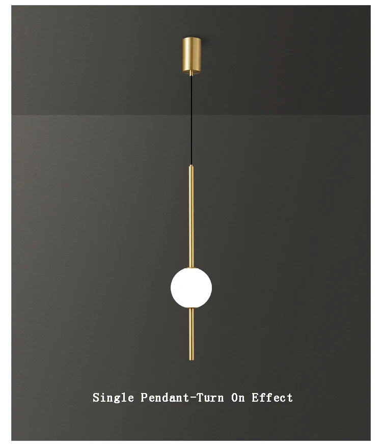 Pendant Light - Fumi Gold Elegant 1-Light Ceiling Fixture SW-36210458 - SWEET-LIGHTS