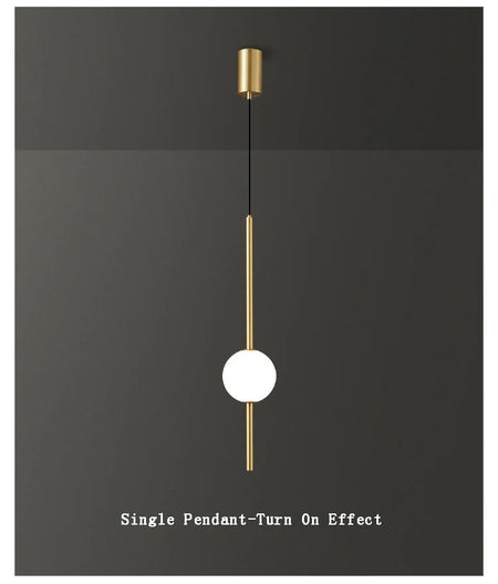 Pendant Light - Fumi Gold Elegant 1-Light Ceiling Fixture SW-36210458 - SWEET-LIGHTS